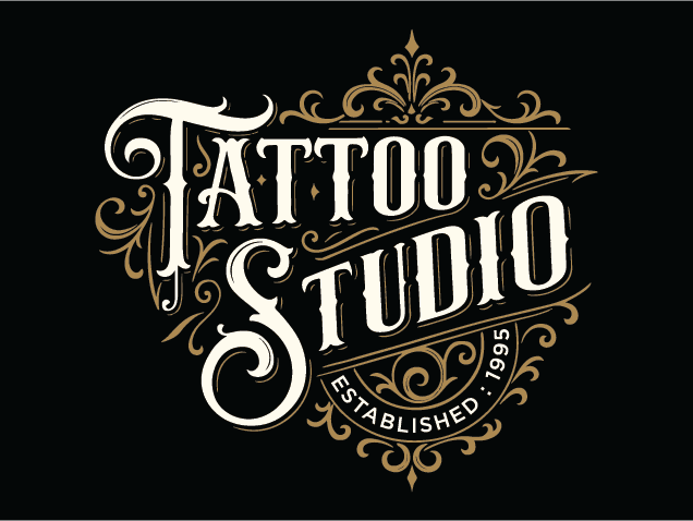 Tattoo Studio, personalized logo design Free SVG File for Members – wall sign