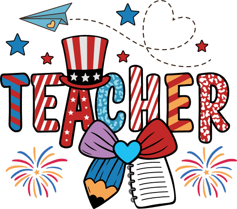Teacher sign Free SVG File for Members – patriotic tshirt design