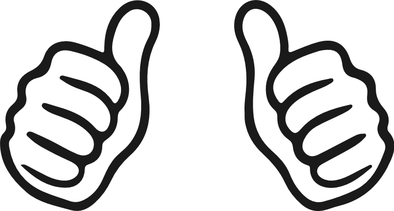 Thumb Up sign Free SVG File for Members – Hand Gesture Clipart image