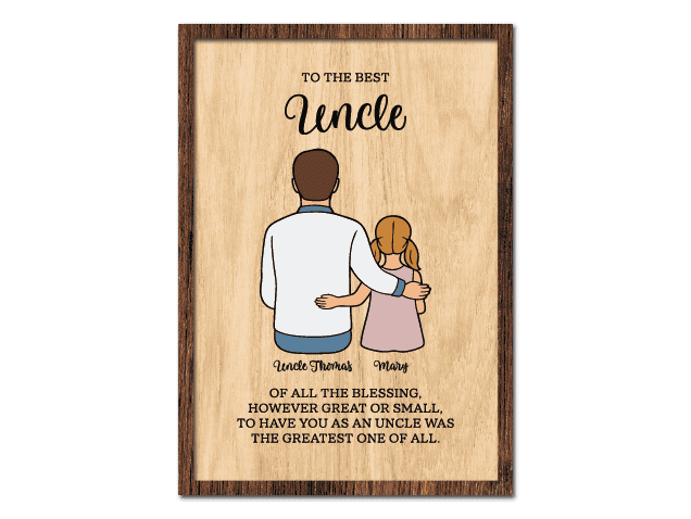 To the Best Uncle Free SVG File for Members – customized gift for uncle
