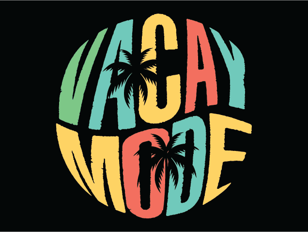 Vacay Mode Free SVG File – Summer Vacation tshirt design