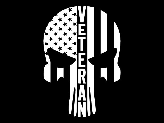 Veteran skull Free SVG File – memorial day tshirt design