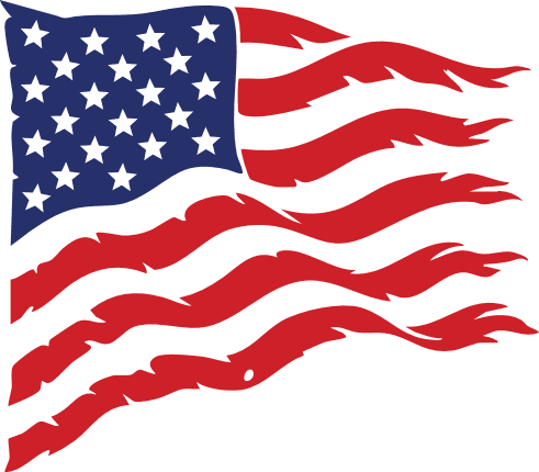 Grunge American Flag Free SVG File for Members - 4th of july, clipart image