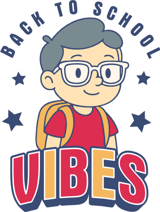 Back to School Vibes Free SVG File for Members – kids tshirt design