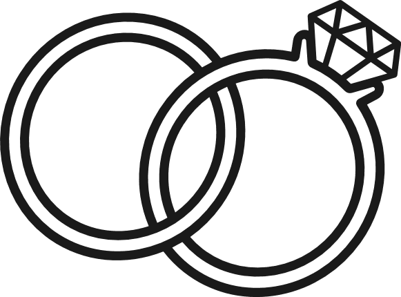Interlinked Wedding Diamond Ring Free SVG File – wedding ring clipart image