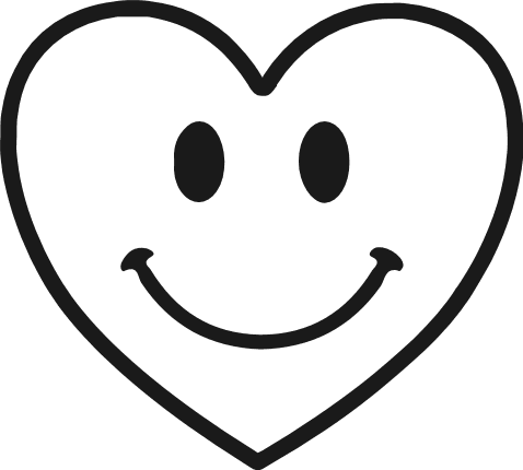 Heart emoji Free SVG File – smiling heart clipart image