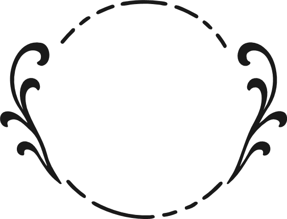 Floral Circle Frame Free SVG File – Decorative Frame Clipart image