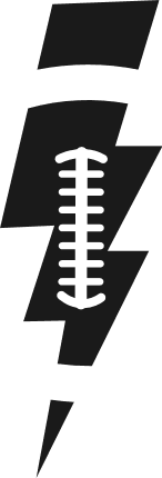 American Football Lightning Bolt Free SVG File for Members – Sports clipart image