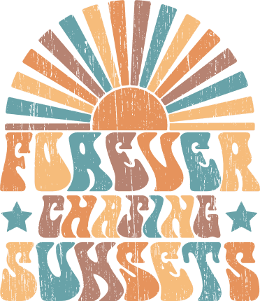 Forever Chasing Sunsets Free SVG File for Members – summer tshirt design