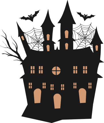 Haunted House Free SVG File for Members – halloween wall sticker