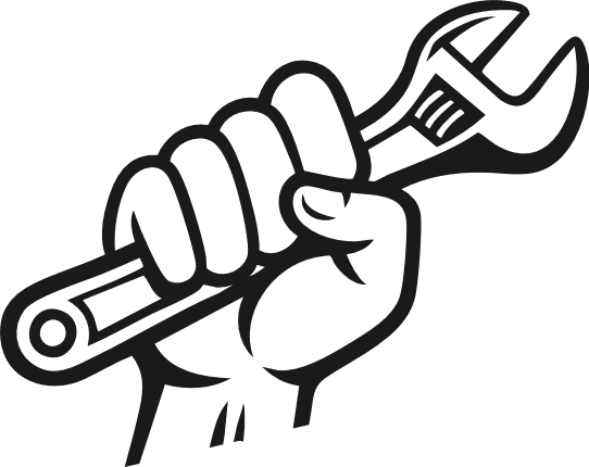 Hand Holding Wrench Free SVG File for Members – Labor Day, mechanic tool clipart image