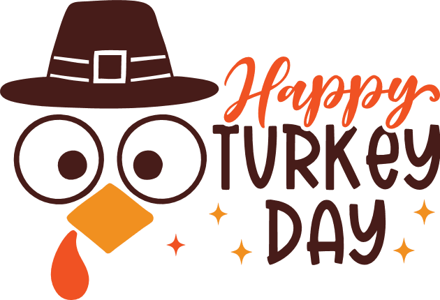 Happy Turkey Day Free SVG File for Members – Thanksgiving day tshirt design