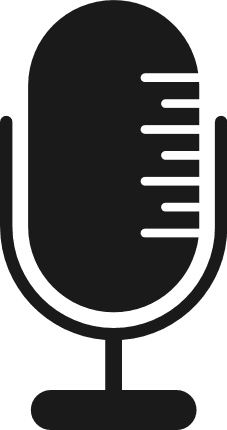 Microphone silhouette Free SVG File – Podcast logo, Music, clipart image