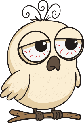 Cute Owl sitting on a tree branch Free SVG File for Members – cartoon bird clipart image