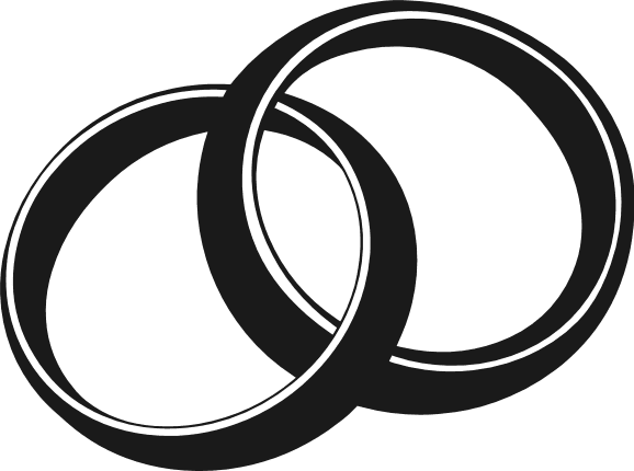 Interlinked Wedding Rings Free SVG File for Members – Jewelry Clipart image
