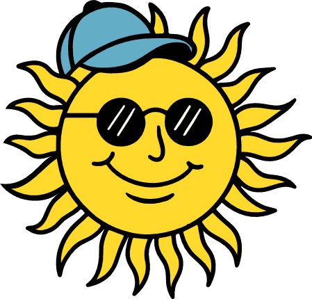 Smiling Sun emoji with sunglasses and cap Free SVG File for Members – sun clipart
