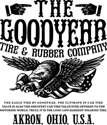The Goodyear, Tire and rubber company Free SVG File for Members – personalized logo design