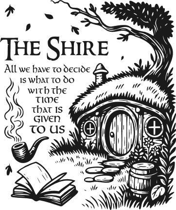 The Shire, All We Have to Decide Is What to Do Free SVG File for Members - motivational sayings
