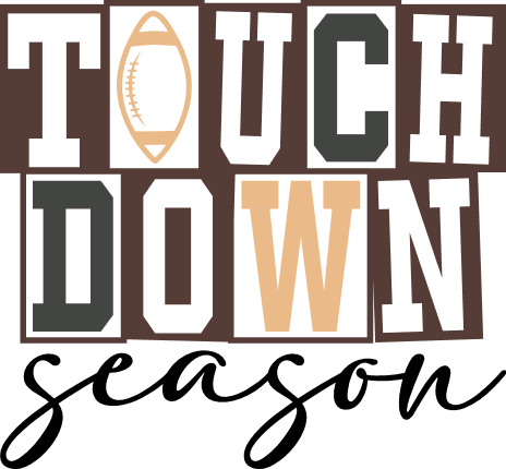 Touchdown Season Free SVG File for Members – American Football fan hoodie design