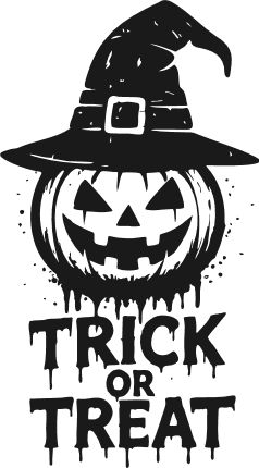 Trick or Treat Free SVG File for Members – Funny Halloween tshirt design
