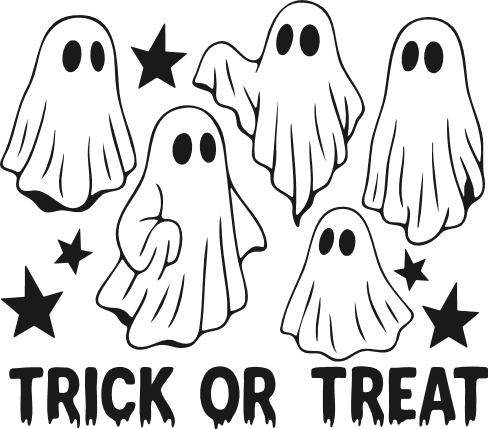 Trick or Treat, ghost Free SVG File – Halloween tshirt design