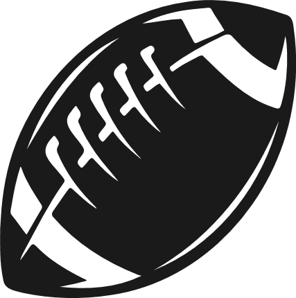American Football ball silhouette Free SVG File – Sports Clipart image