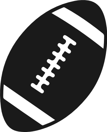 American Football ball silhouette Free SVG File – Sports Clipart image