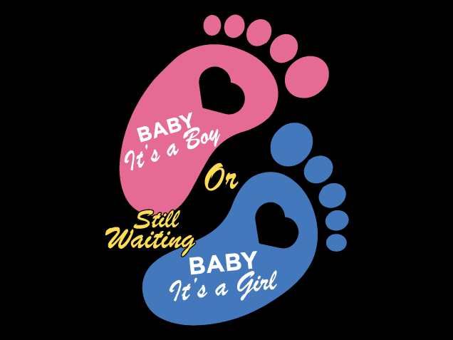 Still Waiting, It’s a Baby Boy or a Baby Girl Free SVG File for Members – Gender Reveal Announcement SVG