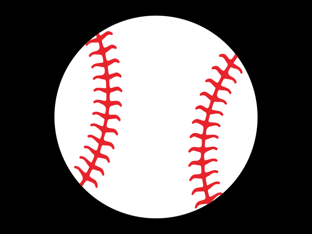 Baseball ball Free SVG File – Sports clipart image