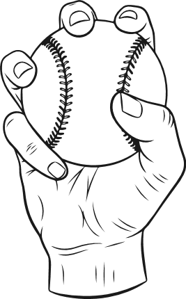Hand holding a baseball ball Free SVG File for Members – Sports clipart image