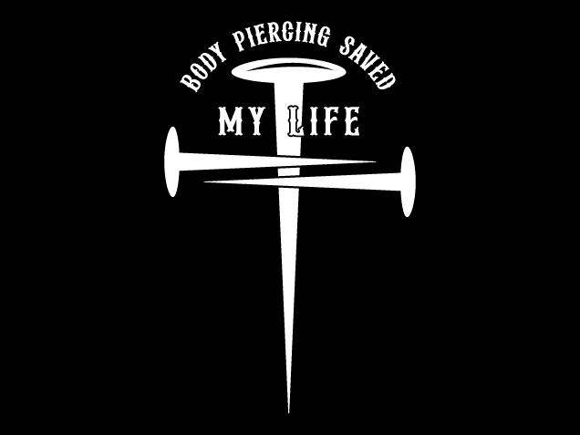Body Piercing Saved My Life Free SVG File – Christians tshirt design
