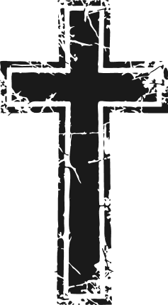 Christian Cross silhouette Free SVG File for Members – religious clipart image