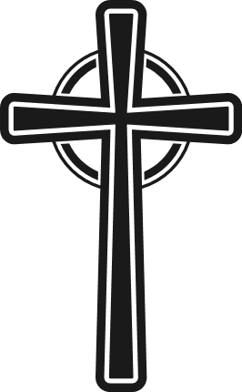 Celtic cross silhouette Free SVG File for Members – Religious clipart image