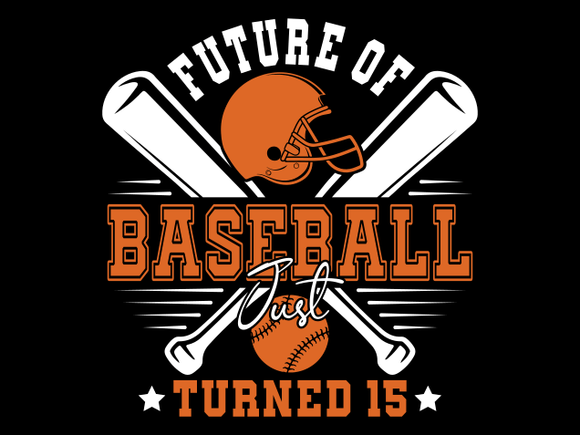 Future of Baseball Just Turned 15 Free SVG File for Members – Funny Birthday Quote