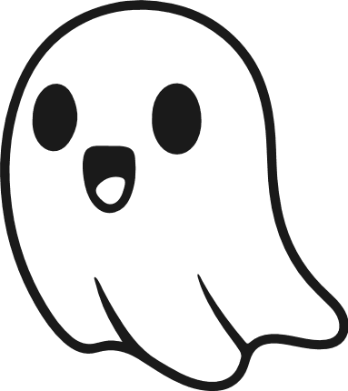 Cute Ghost Free SVG File – Halloween clipart image