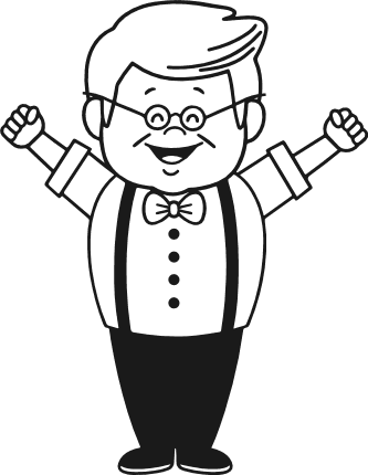 Happy Grandpa cartoon character with glasses  Free SVG File – father’s day clipart