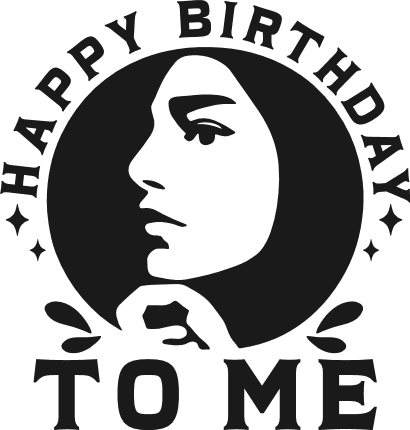 Happy Birthday to Me Free SVG File – customized photo, birthday tshirt design