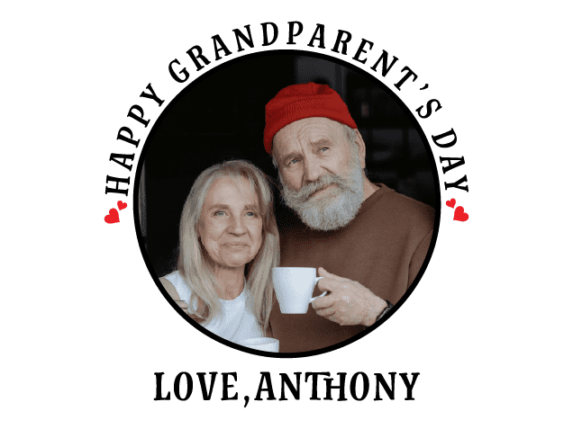 Happy Grandparent's Day, Love Free SVG File – personalized gift for grandparents