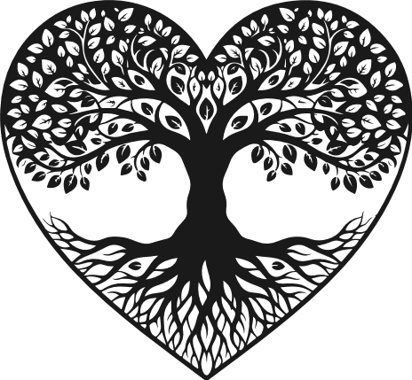Heart Tree Free SVG File for Members – wall art, love tree clipart image