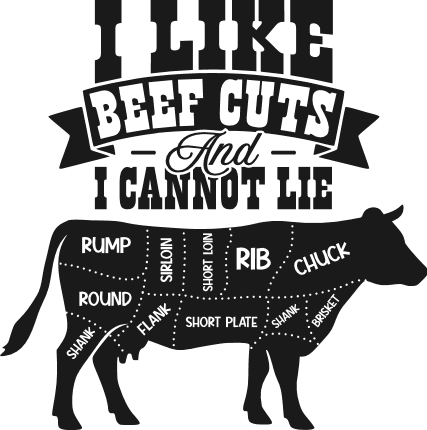 I Like Beef Cuts and I Cannot Lie SVG, Funny Apron design - Free SVG File for Members