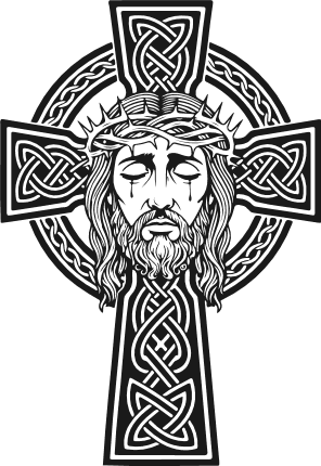 Jesus Christ cross Free SVG File for Members – Religious Clipart image