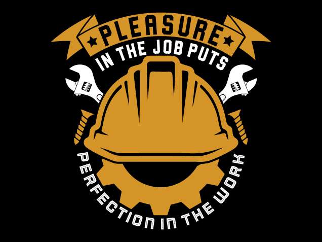 Pleasure in the Job Puts Perfection in the Work Free SVG File for Members – labor day