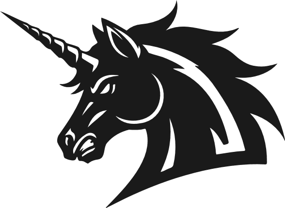 Unicorn silhouette Free SVG File for Members – Magical Horse Clipart image