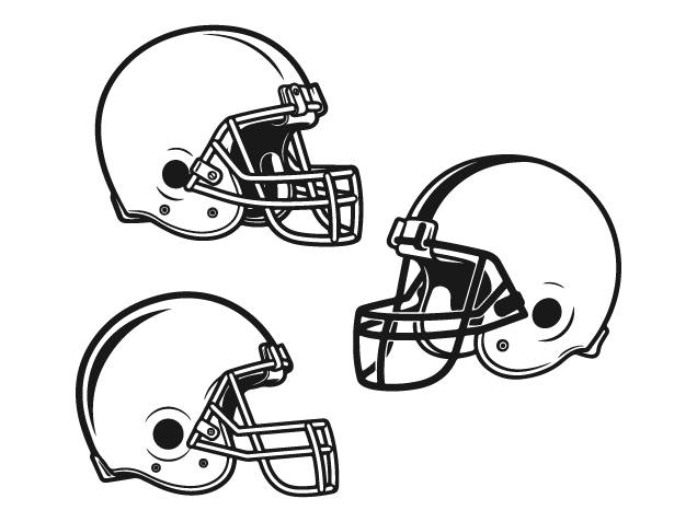 American Football Helmet Free SVG File Bundle for Members – Sports Clipart