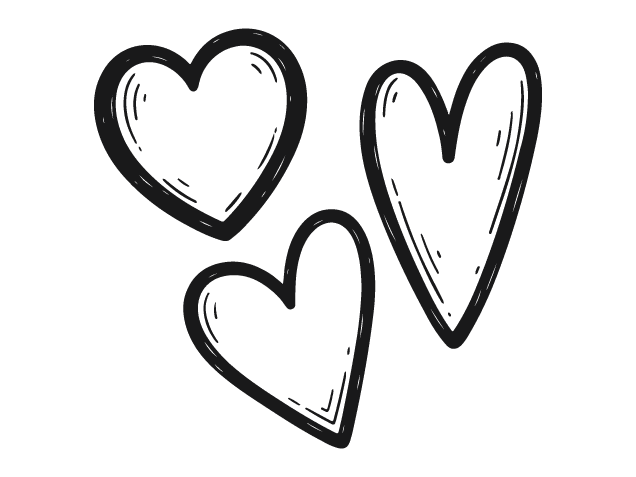 Minimalist Hearts outline Free SVG File Bundle for Members – Hand Drawn Heart clipart