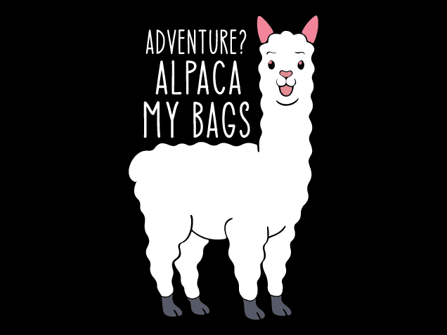 Adventure? Alpaca My Bags Free SVG File for Members – Funny Travel Sayings