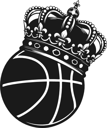 Basketball ball with crown Free SVG File for Members – Sports clipart image
