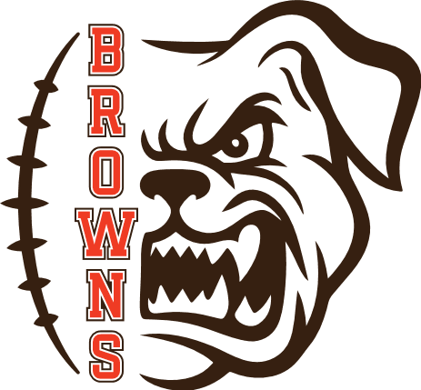 Browns, Fierce Bulldog football team mascot Free SVG File for Members – sports tshirt design
