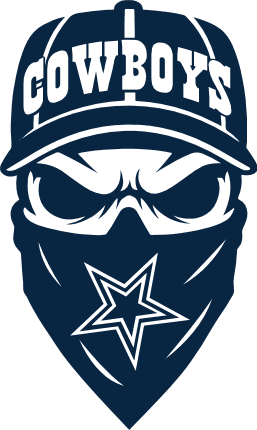 Cowboys Masked Skull Free SVG File for Members – football tshirt design