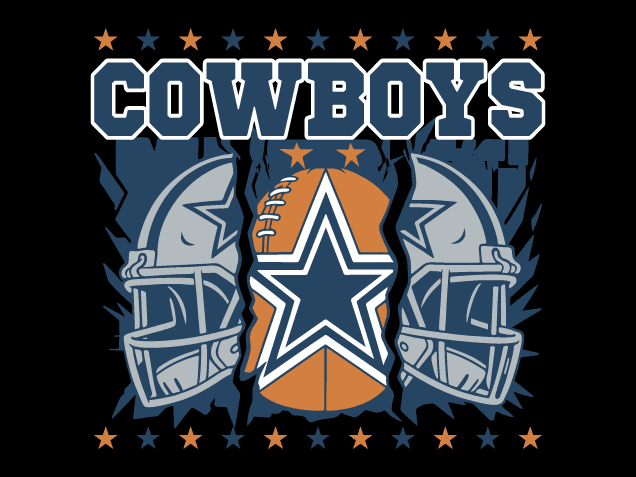 Cowboys Free SVG File for Members – American football team mascot, tshirt design